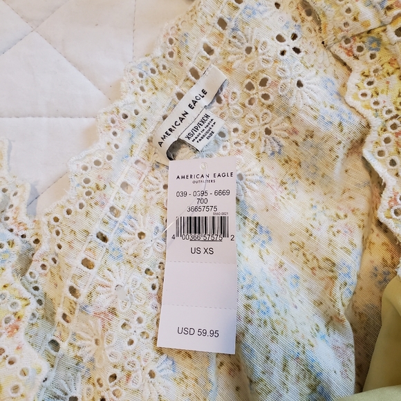 ❌❌SOLD!!❌❌ American Eagle Outfitters Preppy Floral Dress! XS 🫶🏼 Cottagecore - Picture 12 of 12